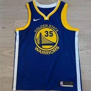 Nike Blue and Yellow Golden State Warriors Jersey
